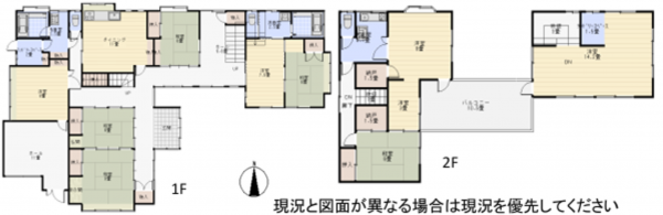 長生郡長南町芝原、中古一戸建ての間取り画像です