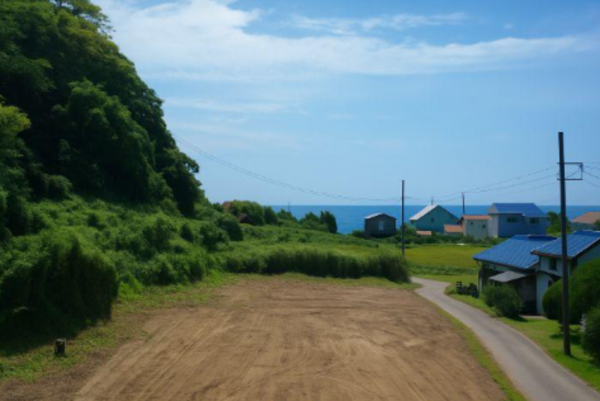 いすみ市岬町、土地の画像です