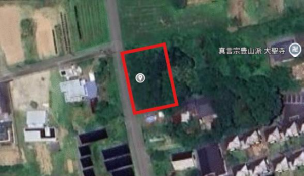 夷隅郡大多喜町田丁、土地の間取り画像です