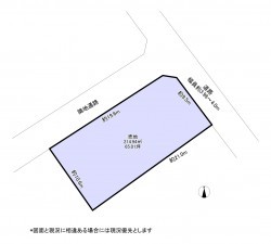いすみ市大原、土地の間取り画像です