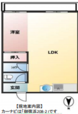 夷隅郡御宿町浜、マンションの間取り画像です