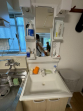 夷隅郡御宿町浜、マンションの洗面画像です