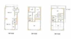いすみ市大原、中古一戸建ての間取り画像です