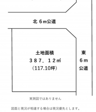 いすみ市大原台、土地の間取り画像です