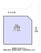 いすみ市大原台、土地の間取り画像です