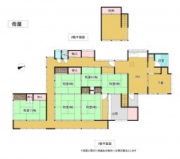 いすみ市荻原、中古一戸建ての間取り画像です