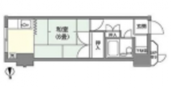 夷隅郡御宿町浜、マンションの間取り画像です