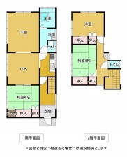いすみ市岩船、土地の間取り画像です