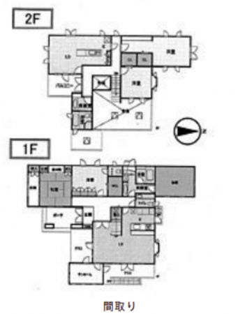夷隅郡御宿町御宿台、中古一戸建ての間取り画像です
