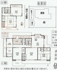 いすみ市大原台、中古一戸建ての間取り画像です