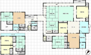いすみ市山田、中古一戸建ての間取り画像です