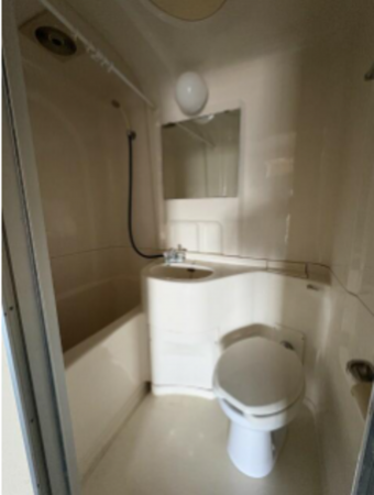 勝浦市墨名、マンションの風呂画像です