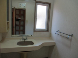 長生郡長南町長南、中古一戸建ての洗面画像です