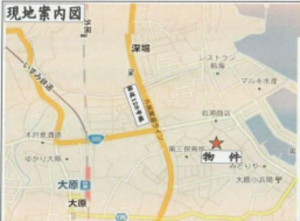 いすみ市大原、土地の画像です