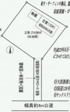 いすみ市大原、土地の間取り画像です