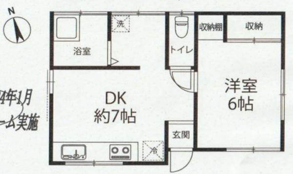 いすみ市大原、土地の間取り画像です