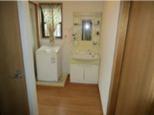 いすみ市山田、中古一戸建ての洗面画像です