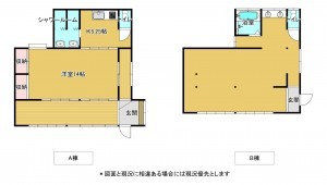 いすみ市上布施、中古一戸建ての間取り画像です