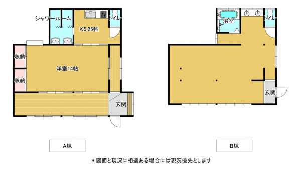 いすみ市上布施、中古一戸建ての間取り画像です