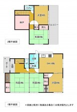 いすみ市岬町、中古一戸建ての間取り画像です
