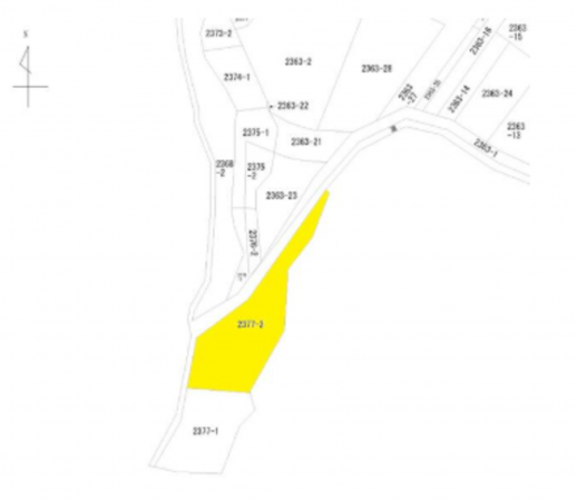 いすみ市岬町、土地の間取り画像です