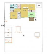 いすみ市上布施、中古一戸建ての間取り画像です