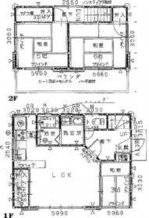 いすみ市岬町、中古一戸建ての間取り画像です