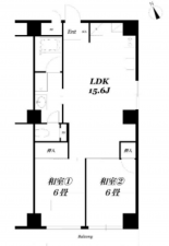 夷隅郡御宿町新町、マンションの間取り画像です
