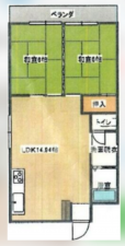 夷隅郡御宿町新町、マンションの間取り画像です