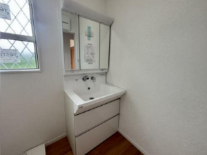 いすみ市深谷、新築一戸建ての洗面画像です