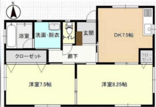 いすみ市深谷、新築一戸建ての間取り画像です