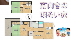 勝浦市南山田、中古一戸建ての間取り画像です