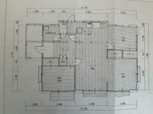 いすみ市大原台、中古一戸建ての間取り画像です