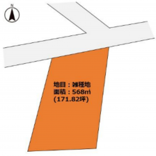 いすみ市岬町、土地の間取り画像です