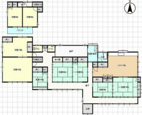 いすみ市岬町、中古一戸建ての間取り画像です