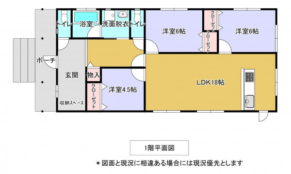いすみ市岬町、中古一戸建ての間取り画像です