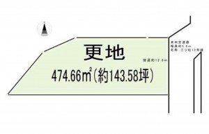 貝塚市三ツ松、土地の間取り画像です