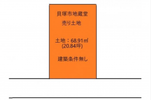 貝塚市、土地の画像です