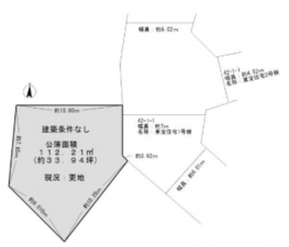 貝塚市王子、土地の間取り画像です