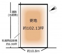 貝塚市津田南町、土地の間取り画像です