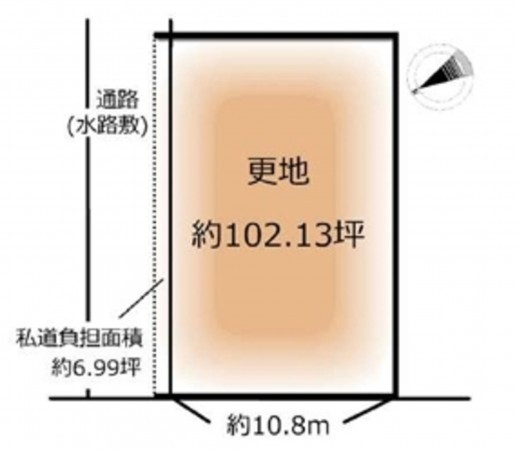 貝塚市津田南町、土地の間取り画像です