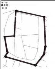 貝塚市森、土地の間取り画像です
