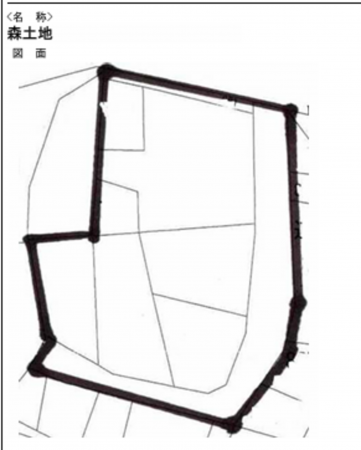 貝塚市森、土地の間取り画像です