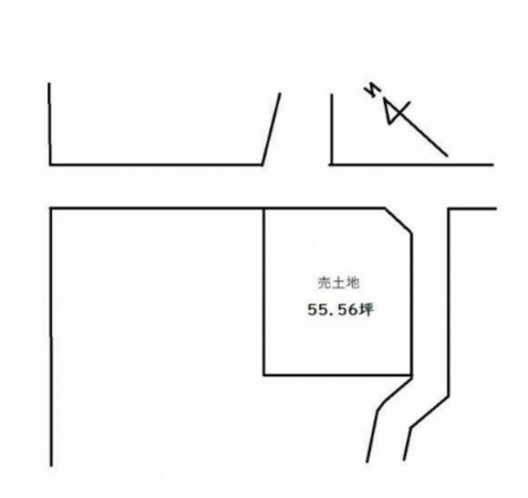 貝塚市橋本、土地の間取り画像です