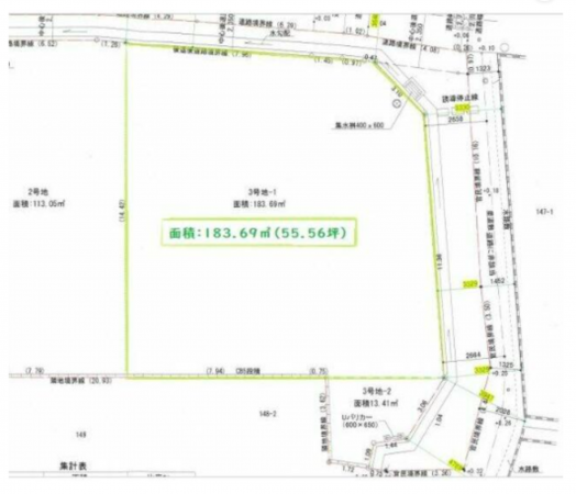 貝塚市橋本、土地の画像です
