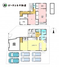 貝塚市東山、中古一戸建ての間取り画像です