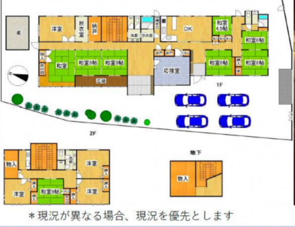 貝塚市堤、中古一戸建ての間取り画像です