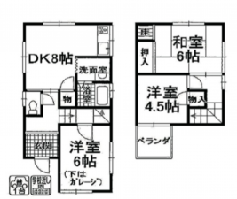 貝塚市王子、中古一戸建ての間取り画像です