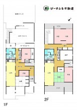貝塚市近木町、中古一戸建ての間取り画像です