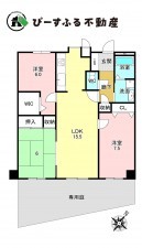 貝塚市加治、マンションの間取り画像です